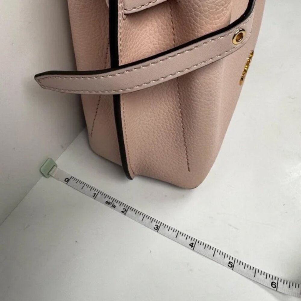 Michael Kors Emilia Small Pink Pebbled Leather Satchel Tote Bag - Picture 5 of 14